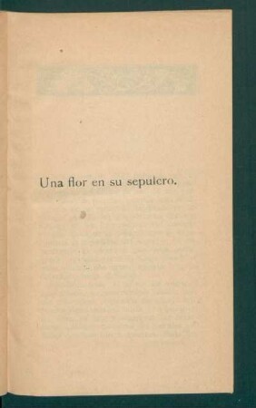 Una flor en su sepulcro. : [Novela]