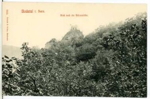 Bodetal. Blick auf die Bülowshöhe