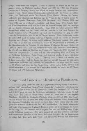 Sängerbund Liederkranz-Konkordia Fraulautern.