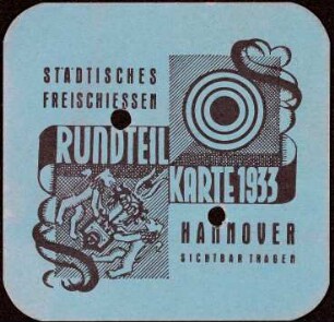 Städtisches Freischießen Hannover 1933