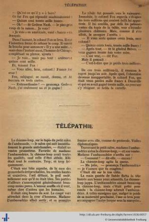 Télépathie.