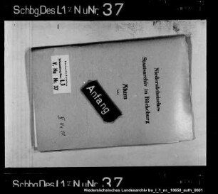 Korrespondenz des Amtmanns Enthält: u. a.: Einquartierungen; Kontribution; Requirierung von Pferden; Zahlung für die Schloßgarnison; Fouragelieferungen