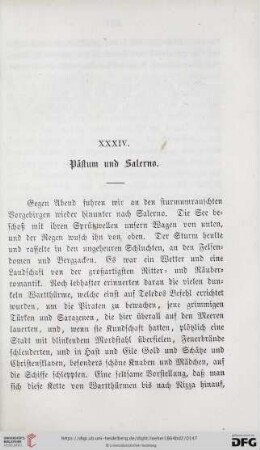 XXXIV. Pästum und Salerno