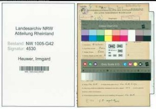 Entnazifizierung Irmgard Heuwer , geb. 19.09.1920 ()