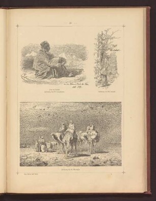 Fern der Heimat. Zeichnung von W. Camphausen.