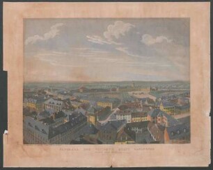 Panorama der Residenz Stadt Carlsruhe, Aussicht gegen Norden
