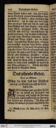 Das zehende Gebot