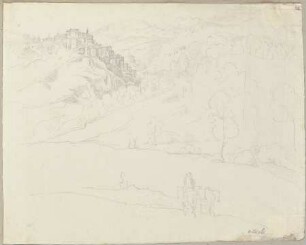 Ansicht von Anticoli di Corradino in dem Alquier Gebirge