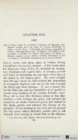Chapter XIII: 1507