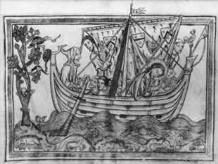 Apokalypse — Johannes auf dem Schiff nach Patmos, Folio fol. 3