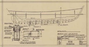 Auftrag für U.Y., Maßstab 1:50, Schlichting-Werft, Travemünde