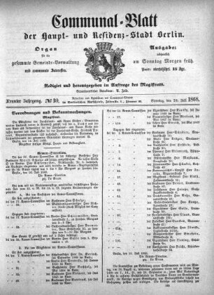 1868,30: No. 30, 26. Juli 1868