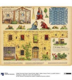 Geburt Christi. (Blatt 1). Birth of Jesus Christ. La sainte Crêche. Il Presepio (I.)