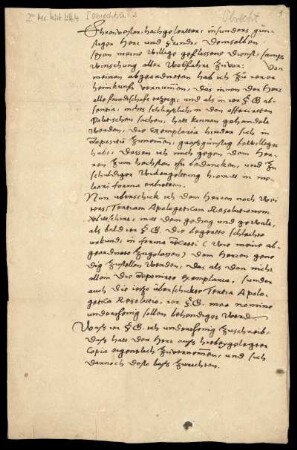 Brief von Georg Obrecht an Jacob Mosan