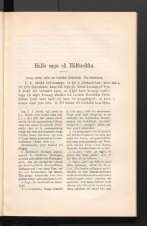 Hálfs saga ok Hálfsrekka.
