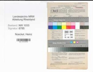 Entnazifizierung Heinz Noeckel , geb. 09.03.1921 (Installateur)