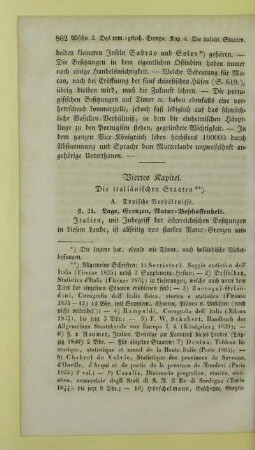Viertes Kapitel. Die italiänischen Staaten