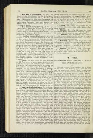 Vermächtnisse eines emeritierten preußischen Volksschullehrers : III.