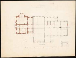 Herrenhaus, Berlin-Lichtenberg Erweiterung: Grundriss Erdgeschoss