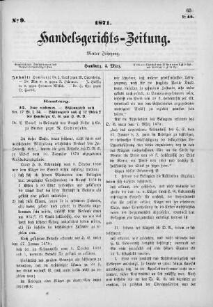 No. 9. 4. März 1871