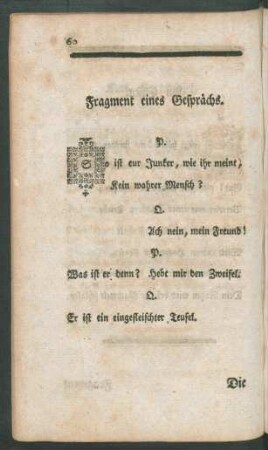Fragment eines Gesprächs