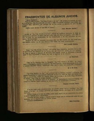 Fragmentos de algunos juicios