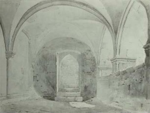 Architekturzeichnung: Im Kreuzgang am Dom zu Naumburg, 95
