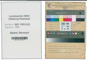 Entnazifizierung Bernhard Mackel , geb. 26.06.1898 (Schneider)