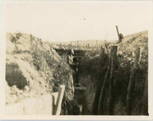 Schützengraben in Frankreich