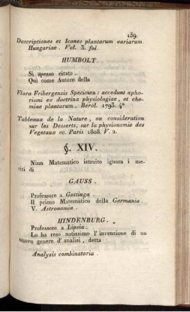 §. XIV. Matematica