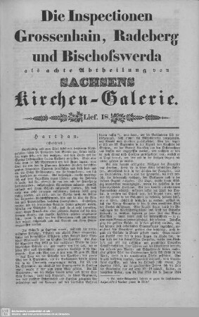 Harthau (Beschluß), Parochie Streumen, Das Filial Lichtensee : 18. Lieferung