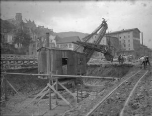 Schleuse Heidelberg, Baggerarbeiten Herrenmühle
