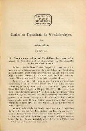 Mitteilungen aus der Zoologischen Station zu Neapel : zugl. e. Repertorium für Mittelmeerkunde. 10. 1891/93, [1.]Text