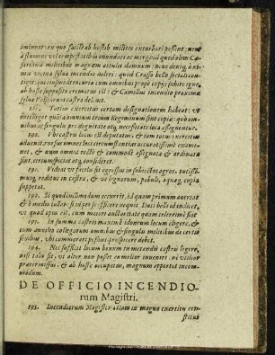 De Officio Incendiorum Magistri