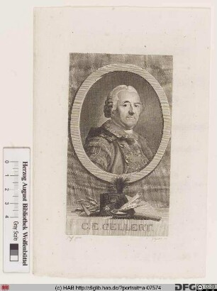 Bildnis Christlieb Ehregott Gellert