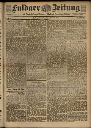 Ausgabe vom Donnerstag, den 09. Februar 1899.