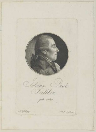 Bildnis des Johann Paul Sattler