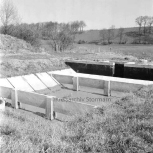 Klein Barnitz: Wasserwerk Klein Barnitz des Wasserbeschaffungsverbands Reinfeld-Land: Rohbau des Absetzbeckens für eisenhaltiges Wasser