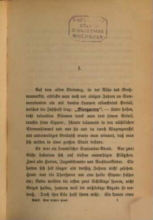 Israelitische Novellen, 6. Das koschere Haus