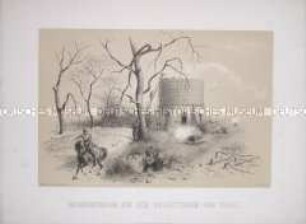 Observatorium auf dem Wasserturm von Thiais - aus "Erinnerungsblätter 1870/1871"