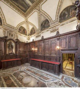 San Francesco di Paola dei Calabresi, Sakristei mit Spiegelgewölbe