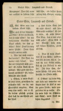 [6.] Gottes Güte, Langmuth und Geduld Nr. 18 - 22