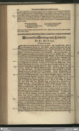 Am neundten Sonntage nach Trinitatis