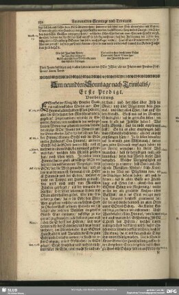 Am neundten Sonntage nach Trinitatis