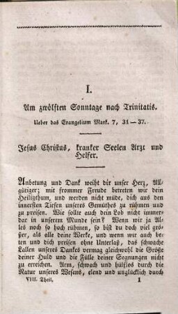Predigten in der Großherzoglich Hessischen Hofkirche zu Darmstadt, 8. Jesus Christus und sein Reich. Erster Theil