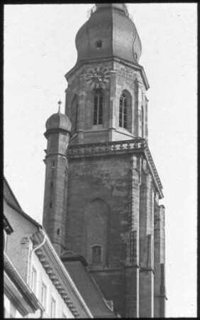 Turm der Heiliggeistkirche in Heidelberg