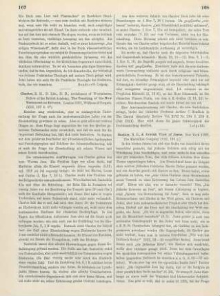 167-168 [Rezension] Charles, Robert Henry, The teaching of the New Testament on divorce
