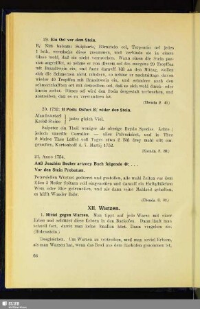 XII. Warzen