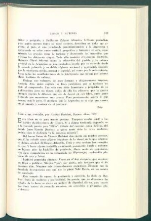 Fábula del corazón, por Vicente Barbieri