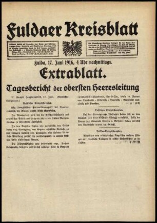 Ausgabe vom Samstag, den 17. Juni 1916.